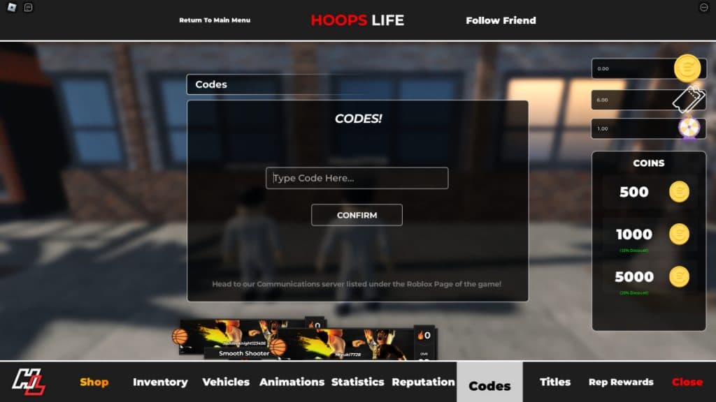 Hoops Life Basketball codes