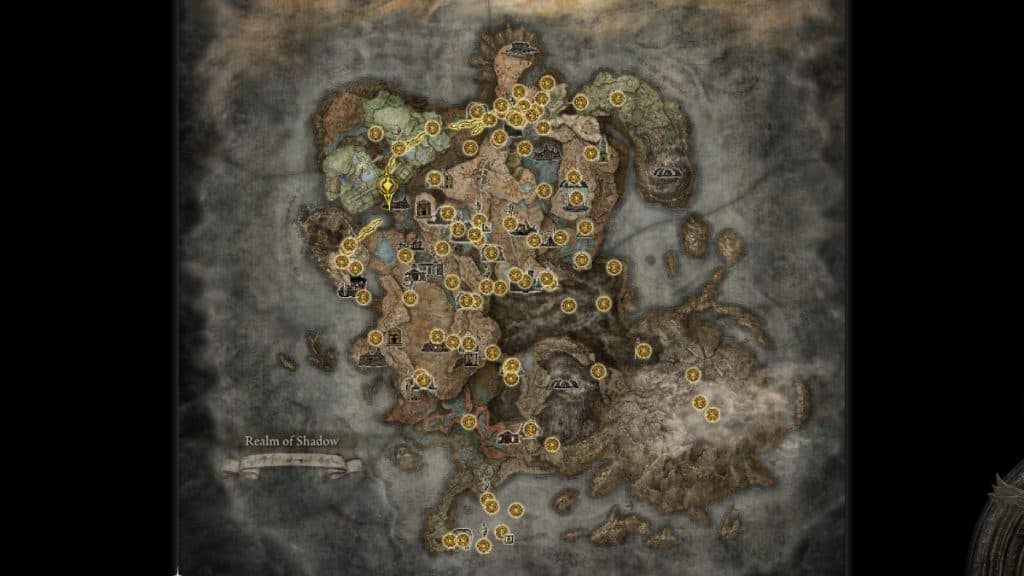 Elden Ring DLC map
