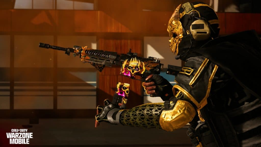 Golden Phantom Ghost Operator Skin Warzone Mobile