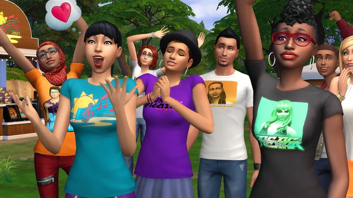 Sims 4 characters.