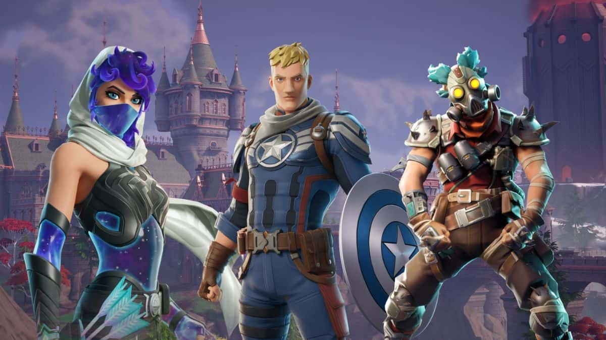 Artemis, Captain Jonesy, and Ruckus in Fortnite