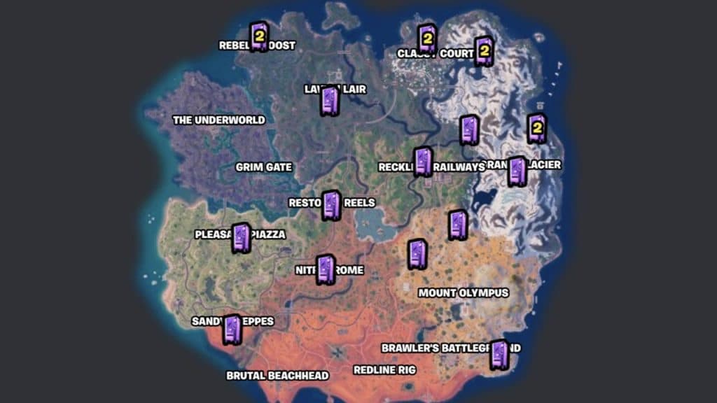 Fortnite Vending Machine locations in Chapter 5 Season 3