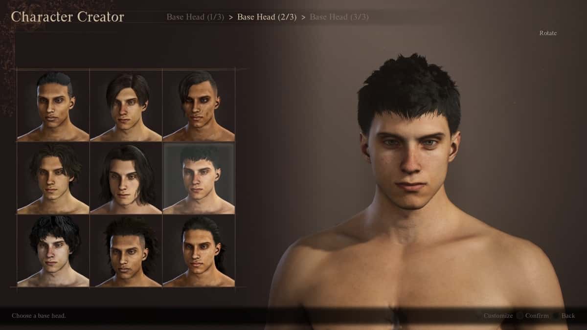 The Dragon's Dogma 2 character creator