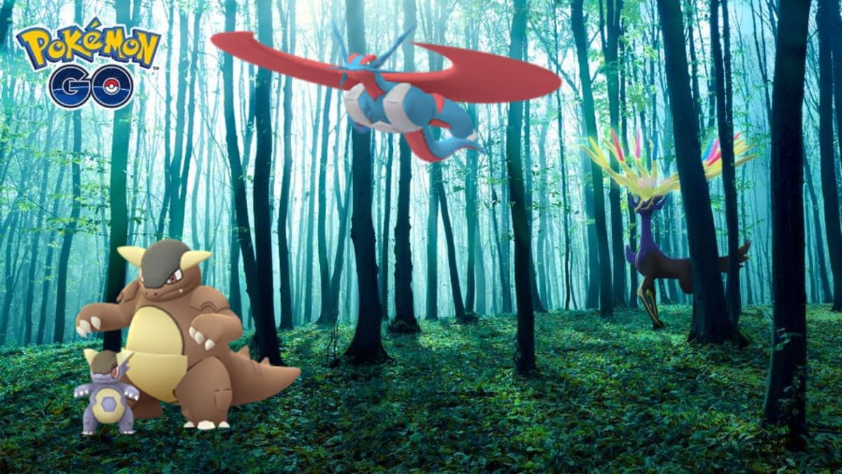 pokemon go raid bosses mega kangaskhan, mega salamence and xerneas