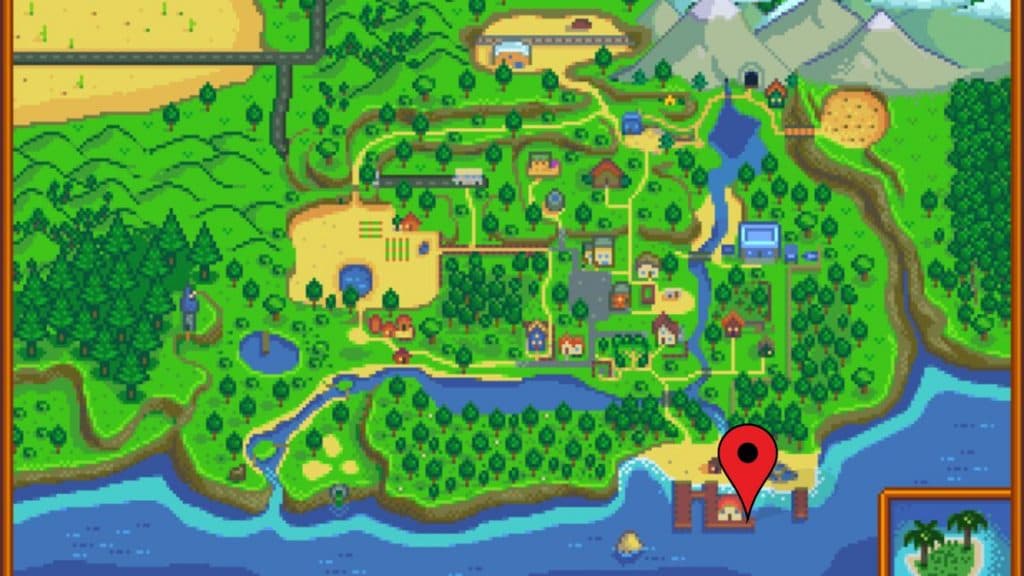 Eel spawn location in Stardew Valley