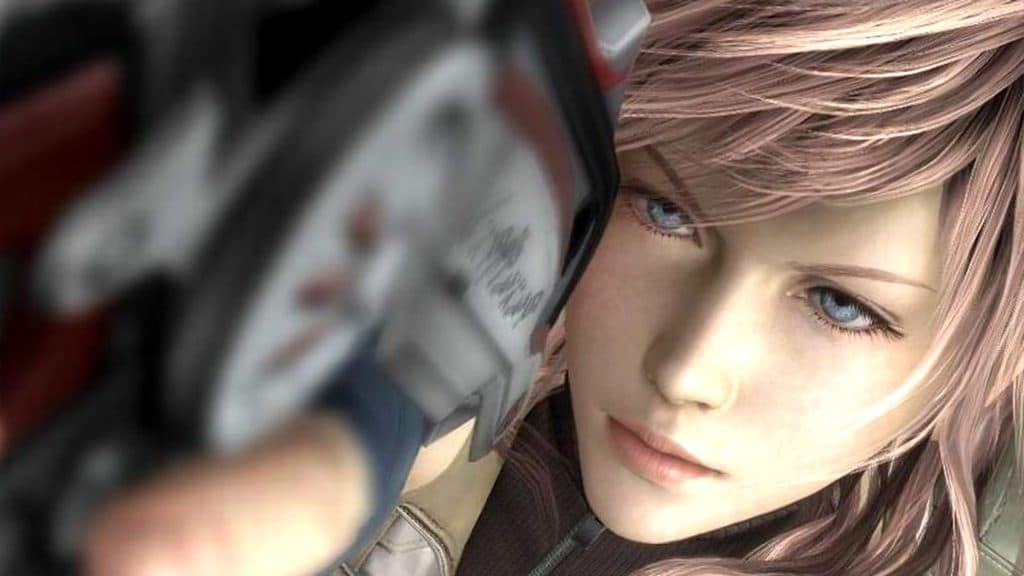 Lightning using Lionheart in Final Fantasy XIII.