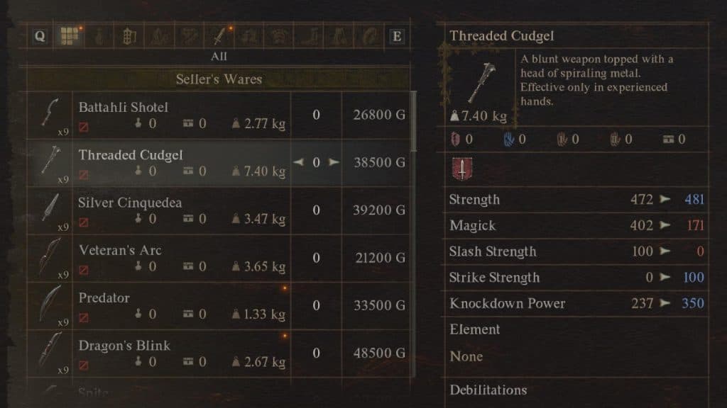 Threaded Cudgel in Dragon's Dogma 2