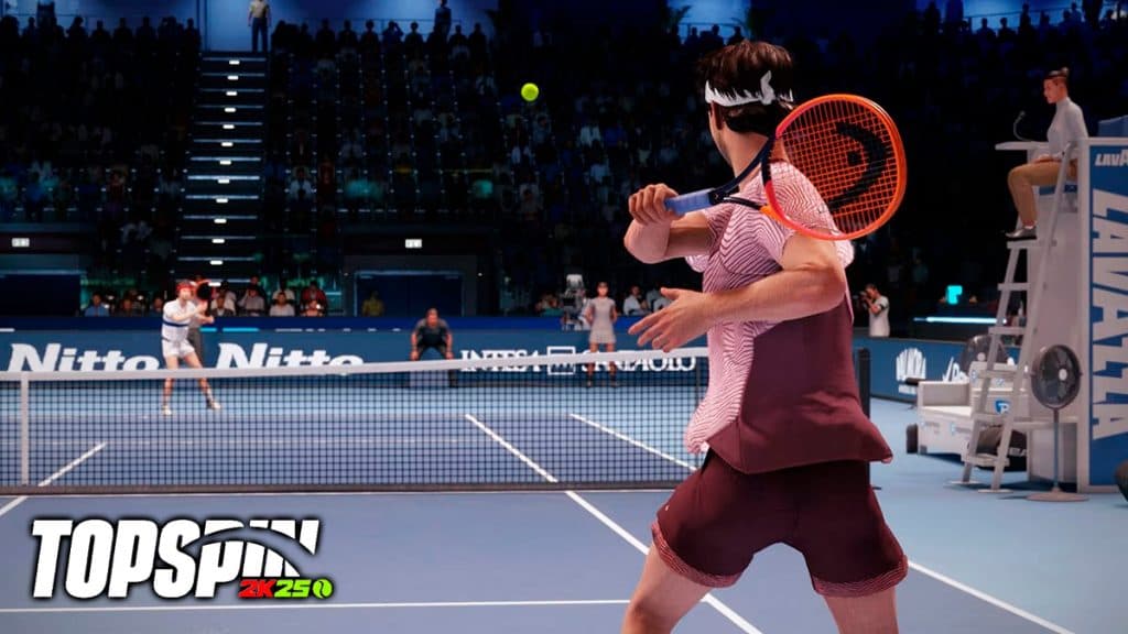 John McEnroe against Taylor Fritz in TopSpin 2K25