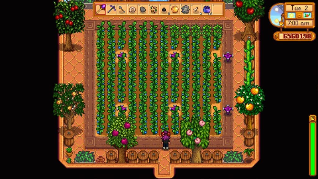 Stardew Valley Greenhouse crops