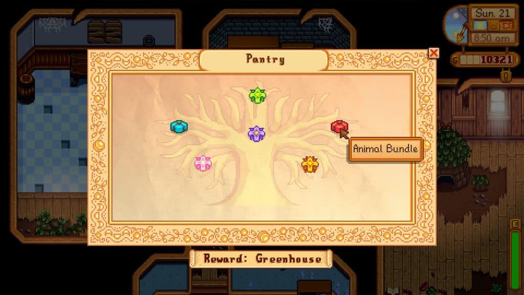 Pantry bundles in Stardew Valley