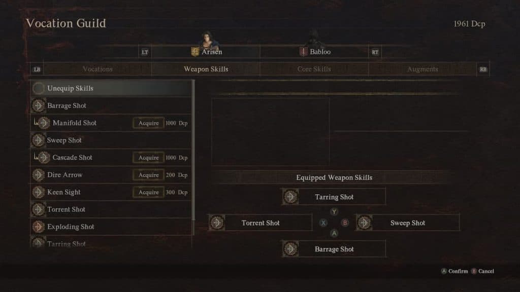 archer skill loadout dragon's dogma 2