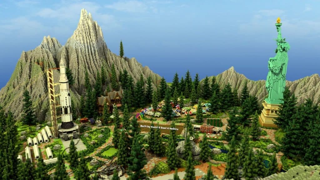 EarthSMP map in KiwiSMP Minecraft server