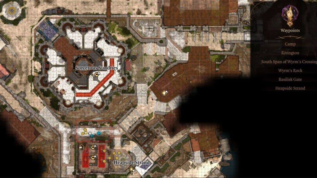 Baldur's Gate 3 map