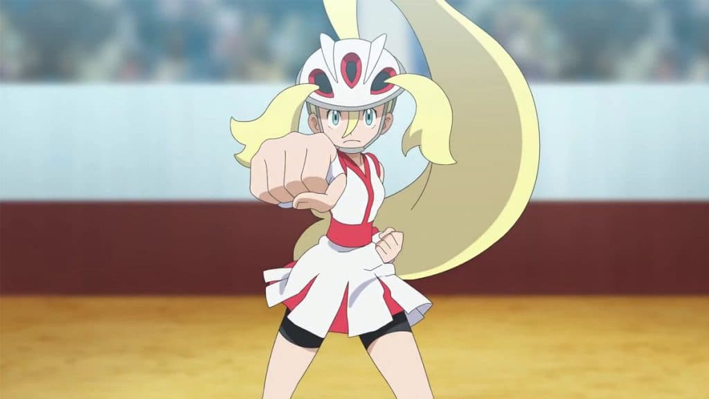 Korrina in Pokemon XY anime.