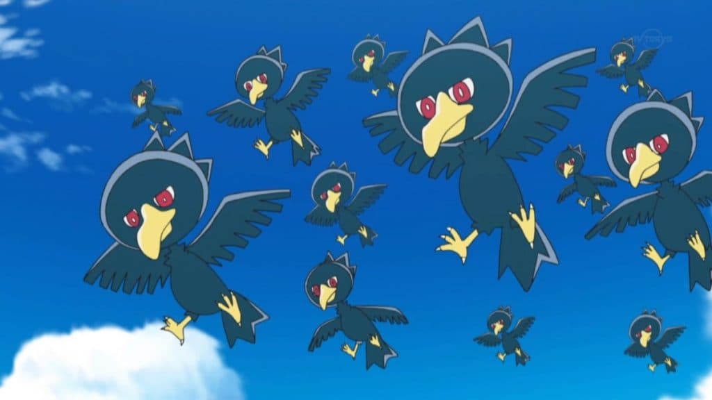 pokemon go species murkrow in the anime