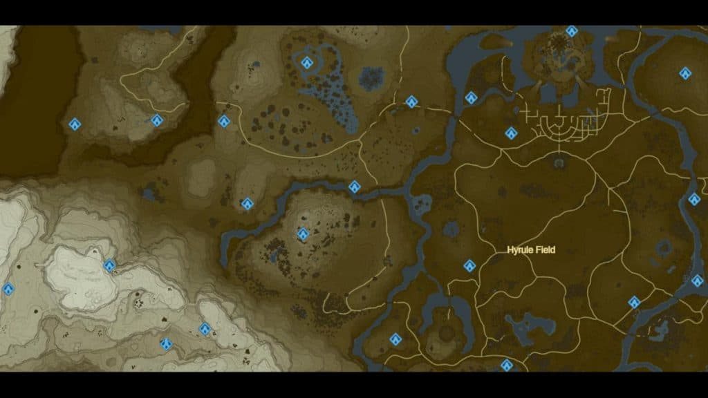 The Legend of Zelda: BOTW map – All regions & Shrines - Charlie INTEL