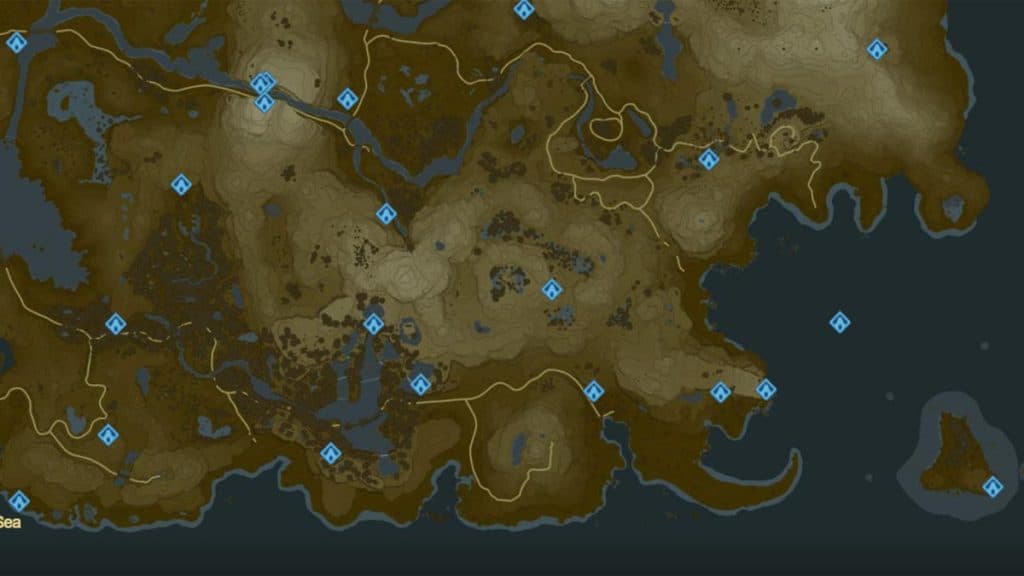 Necluda in the zelda botw map.