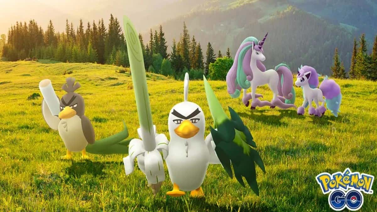 pokemon go galarian farfetch'd and evolution sirfetch'd