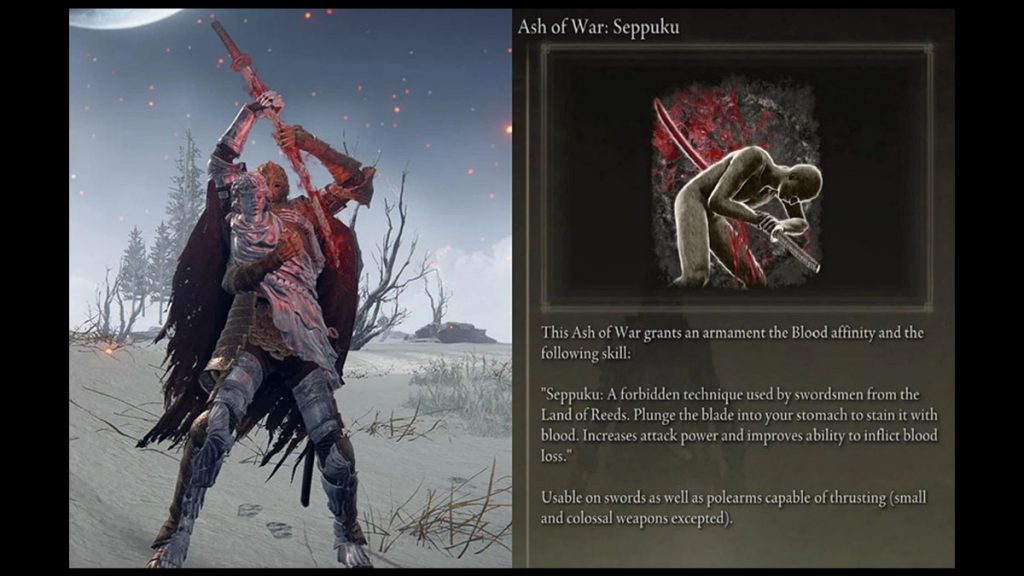 How To Get Seppuku In Elden Ring Ash Of War Location Builds More   Elden Ring Seppuku Ash Of War Description 1024x576 