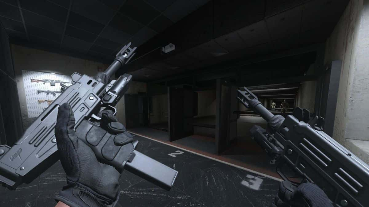 akimbo wsp stinger in warzone mw3 firing range