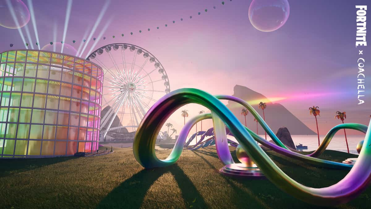 Coachella-themed Jam Stage in Fortnite Festival