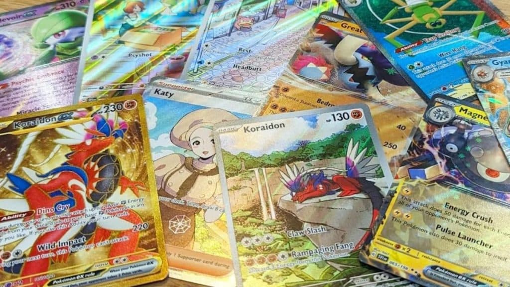 ex pokemon cards in scarlet and violet tcg set