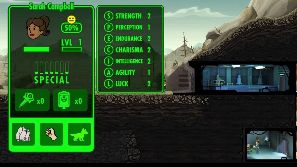 Fallout Shelter: объяснение СПЕЦИАЛЬНОЙ статистики