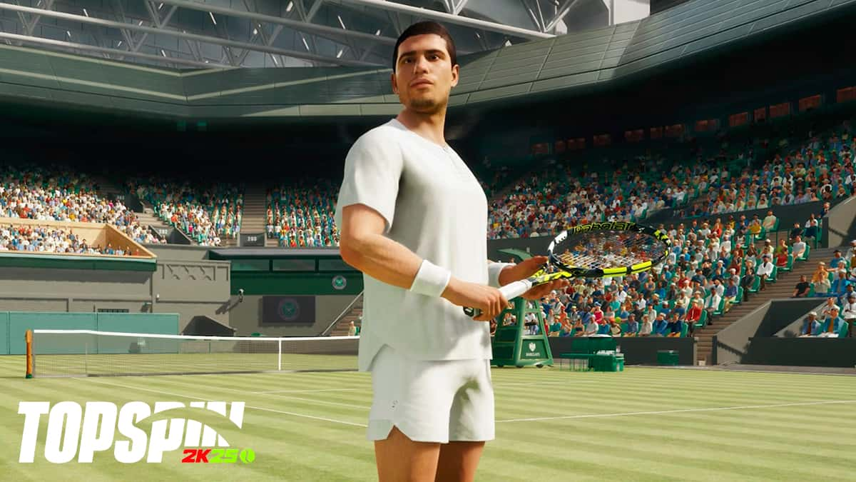 Carlos Alcaraz in TopSpin 2K25