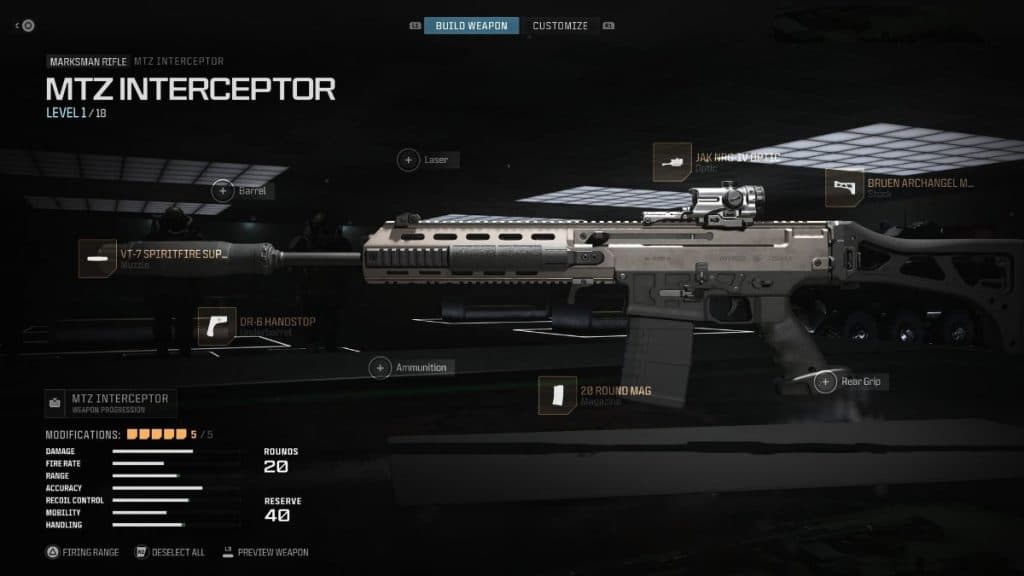 best mw3 mtz interceptor attachments