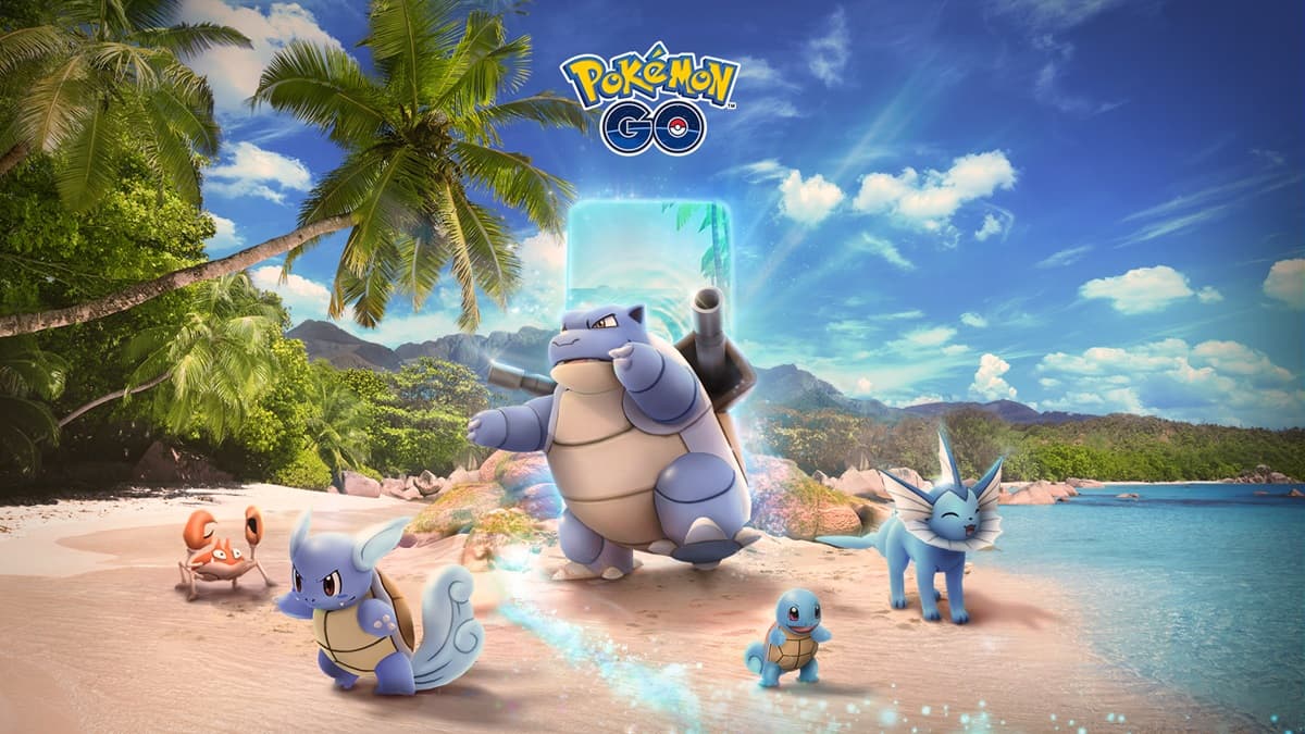 Water type Kanto Pokemon in the Pokemon Go beach biome