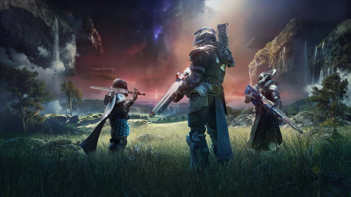 Guardians inside The Traveller in Destiny 2