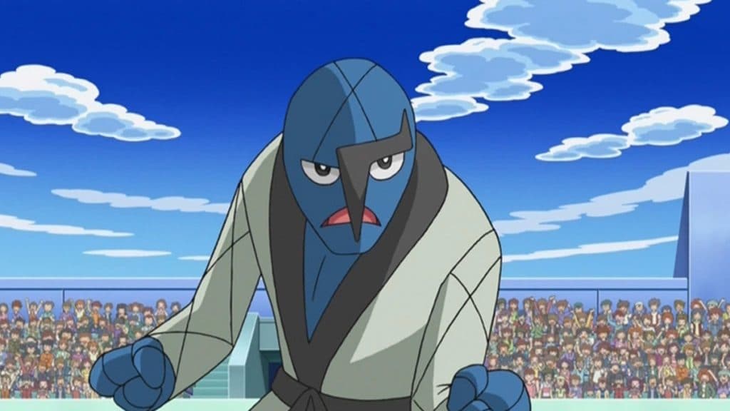 Sawk in the Pokemon anime.