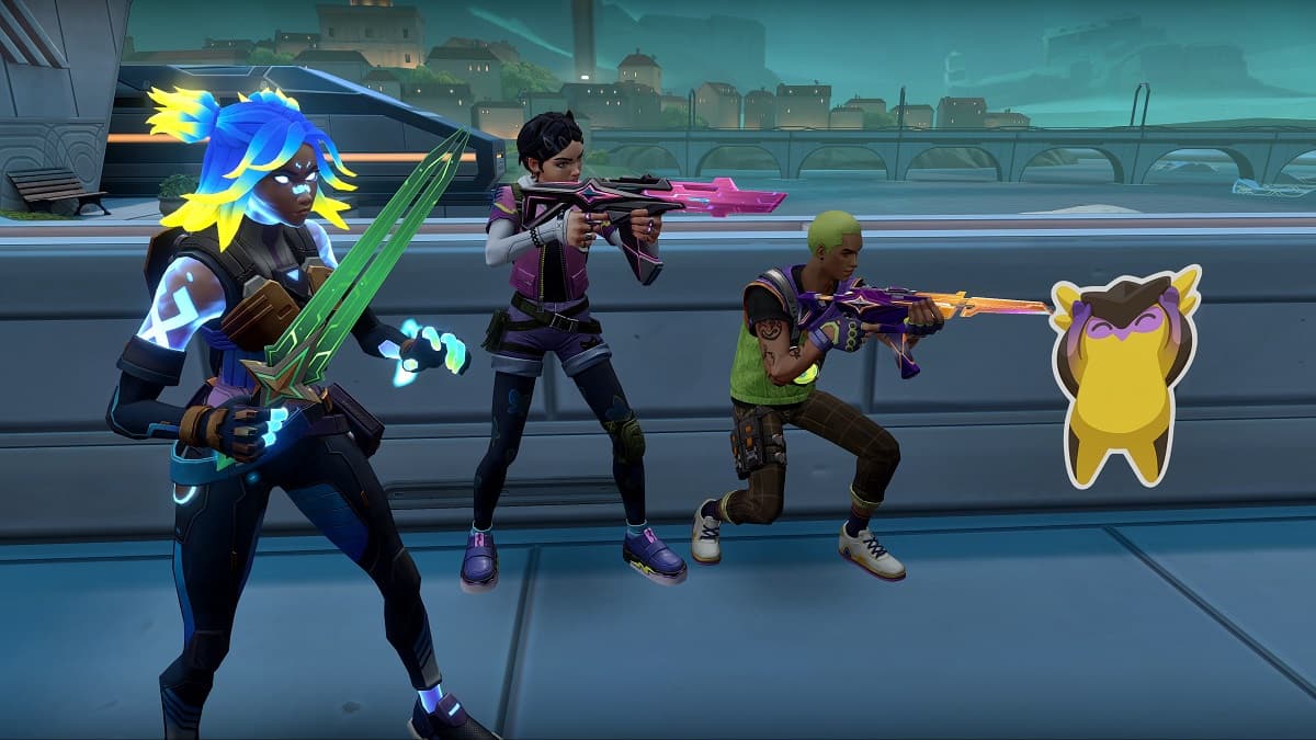 Neon, Clove & Gekko with Valorant Battle Pass skins