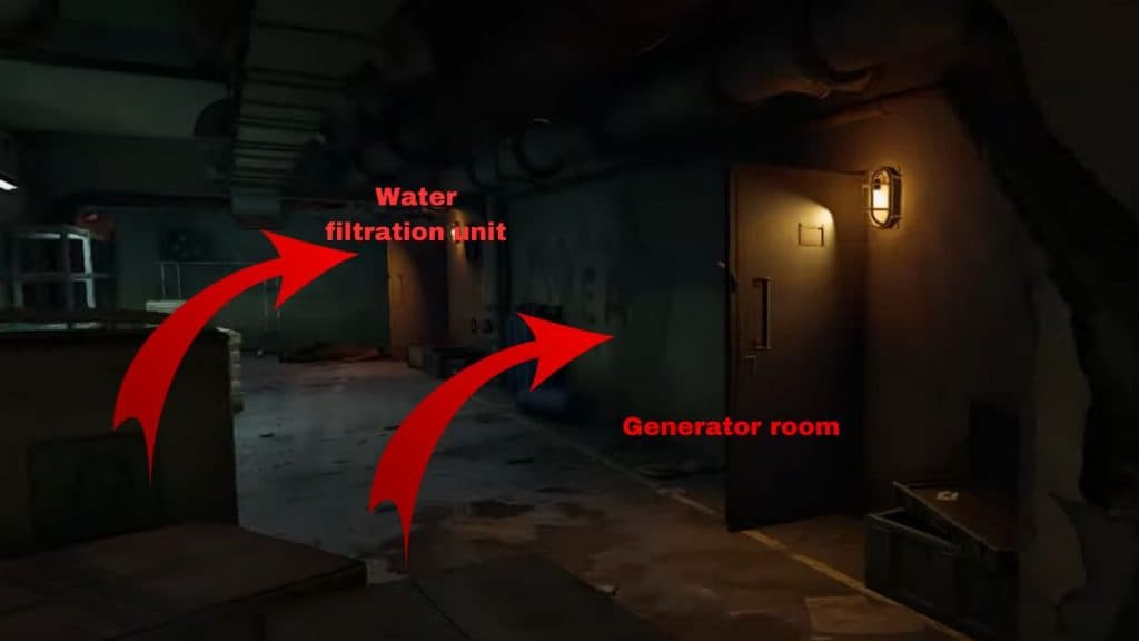 Rooms with objectives from Living in Burrows task in Gray Zone Warfare