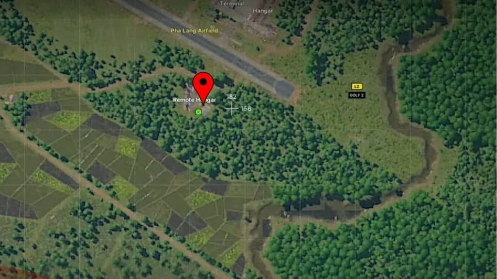 Container location in Pha Lang Airfield to complete Gray Zone Warfare Hazardous Treasures task