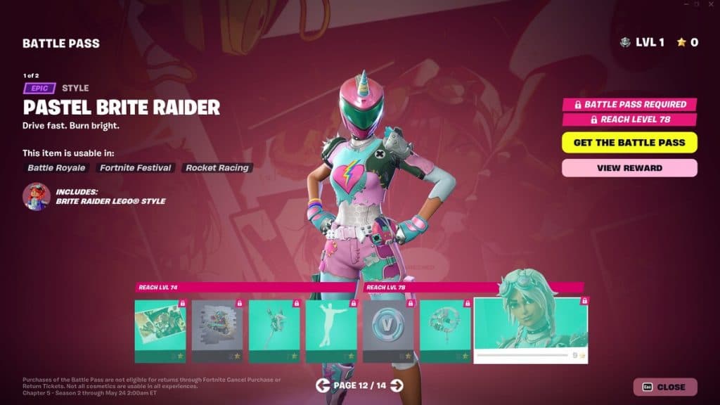 Fortnite Battle Pass Page 12
