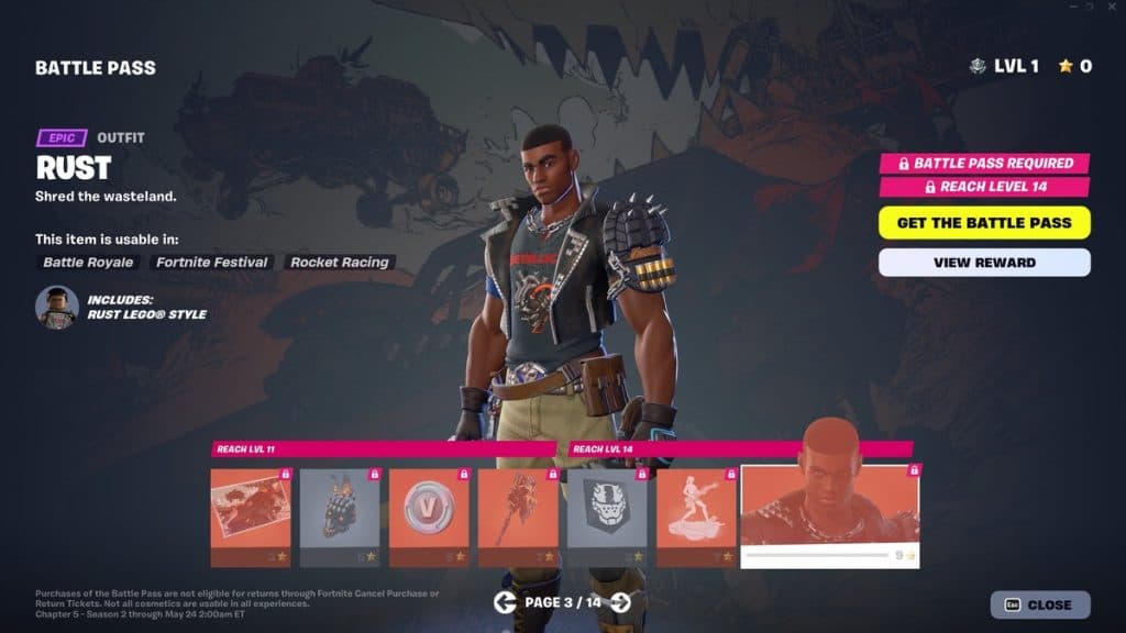 Fortnite Battle Pass Page 3