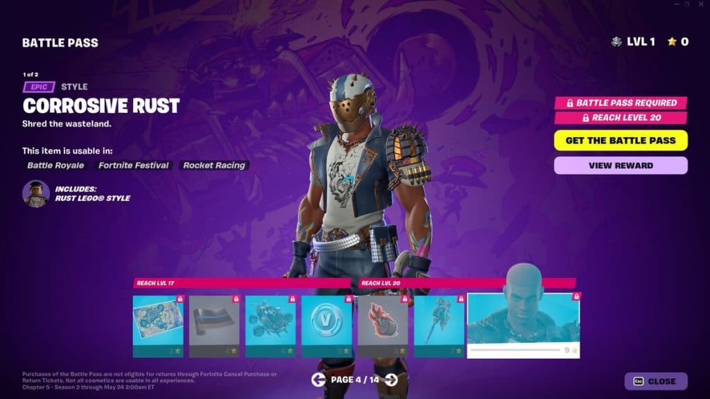 Fortnite Battle Pass Page 4