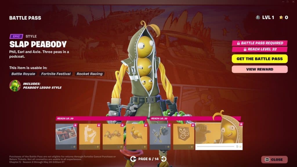 Fortnite Battle Pass Page 6