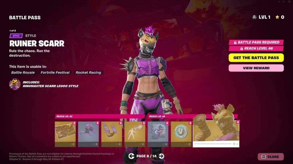 Fortnite Battle Pass Page 8