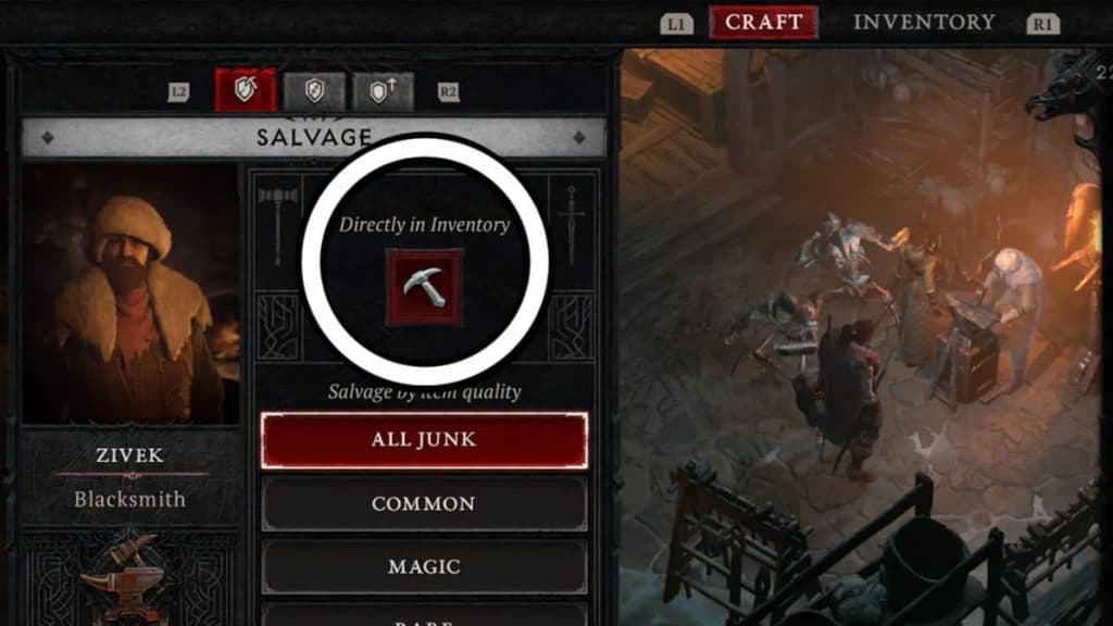 Blacksmith in Diablo 4