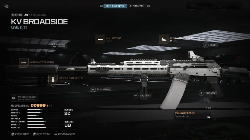 mw3 kv broadside attachments for warzone