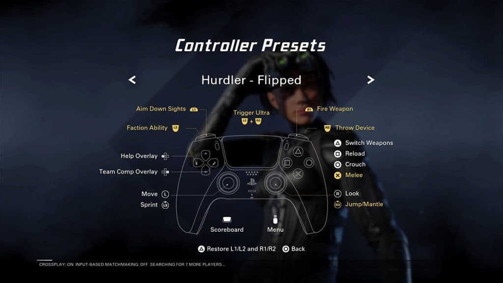 XDefiant controller Hurdler layout