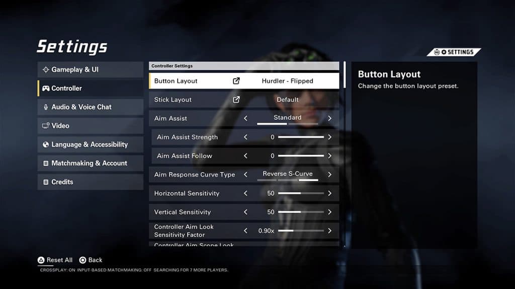 XDefiant controller settings