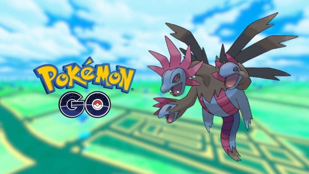 hydreigon with pokemon go background