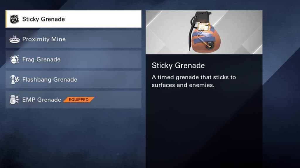 Sticky Grenade in XDefiant