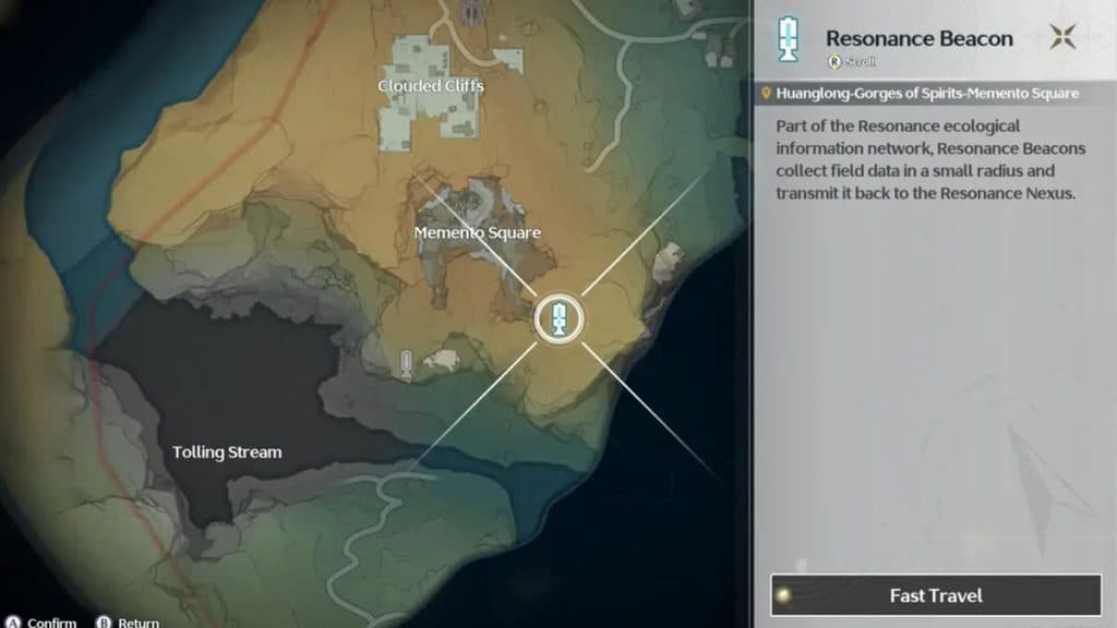 Tolling Stream map in Wuthering Waves