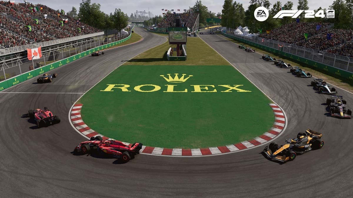 Canadian GP hairpin in F1 24