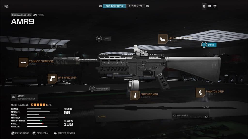 Best Warzone AMR9 loadout attachments