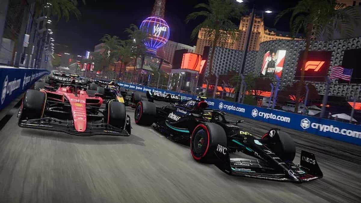 Cars at the Las Vegas track